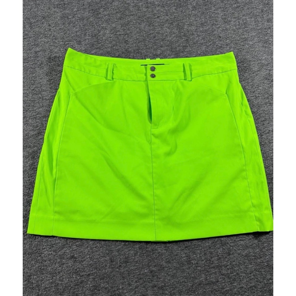 Polo Golf Ralph Lauren Womens Neon Lime Green Skort Athletic Golf Skirt Size 6